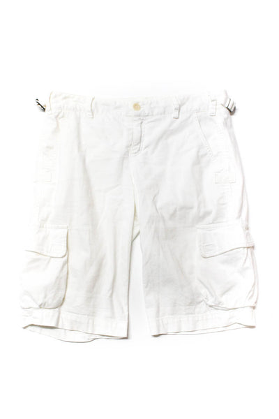 Vince Women's Cotton Low Rise Pocketed Bermuda Shorts White Size 6 Lot 2
