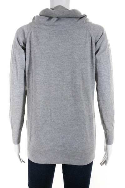 Wildfox Women's Cowl Neck Long Sleeves Sweater Gray Size XS