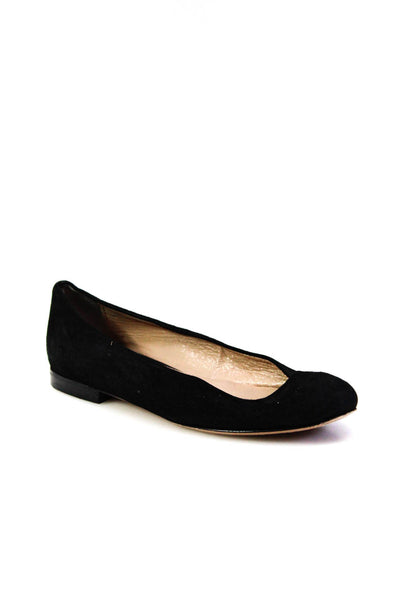Andrea Carrano Womens Suede Ballet Flats Shoes Black Size EUR 36 US 6