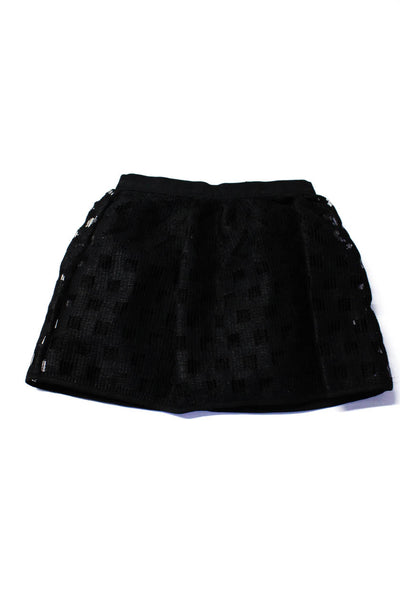 Zara Milly Minis Girls Elastic Pleated Short Skater Skirts Black Size 7 8 Lot 2