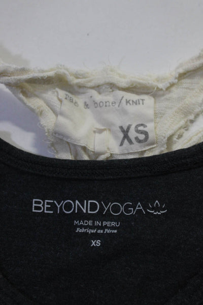 Beyond Yoga Women's Scoop Neck Sleeveless Crop Top Gray Size XS Lot 2