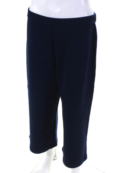 St. John Collection Women's Knit Coulotte Pants Dark Blue Size 12