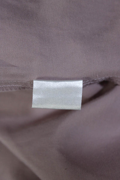 Sweet Tater Intermix Womens Short Sleeve V Neck Silk Shirt Pale Pink Size 1