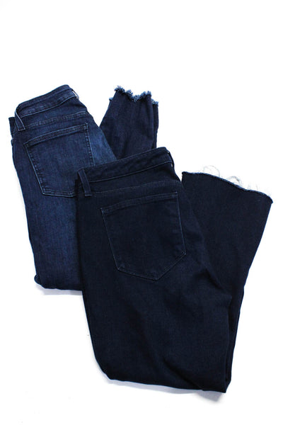 L'Agence Jonathan Simkhai Womens Charlie Crop Flare Jeans Blue Size 30 27 Lot 2
