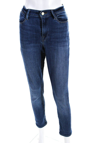 Frame Womens Denim High Rise Non-Ripped Medium Wash Skinny Jeans Blue Size 30