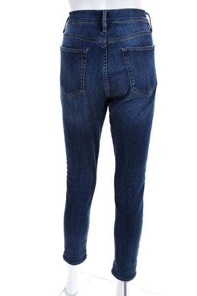 Frame Womens Denim High Rise Non-Ripped Medium Wash Skinny Jeans Blue Size 30