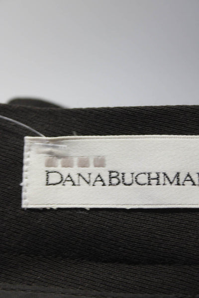 Dana Buchman Womens Knee Length Wrap Pencil Skirt Dark Brown Wool Size 10