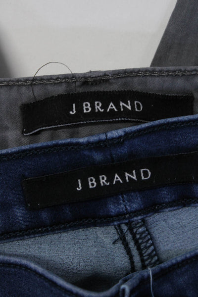 J Brand Womens Mid-Rise Skinny Leg Denim Jeans Pants Blue Gray Size 30 Lot 2