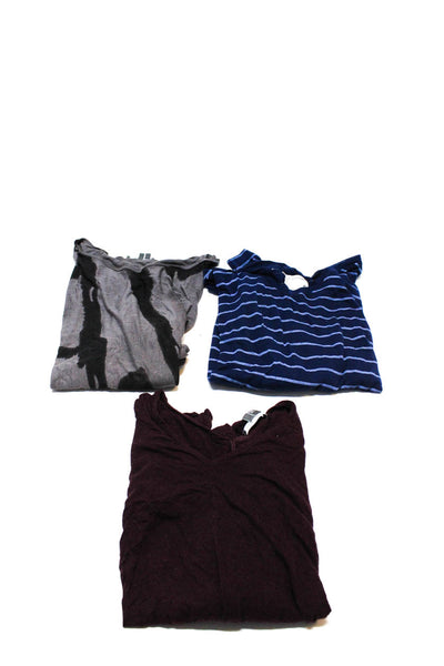 Vince Rag & Bone/Knit Womens Shirts Purple Blue Size Small Extra Small Lot 3
