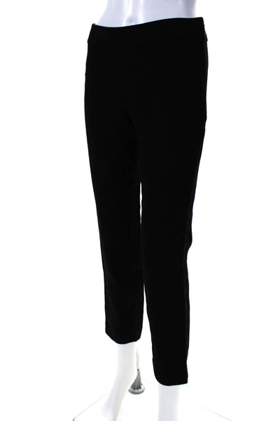 Tory Burch Womens Black Wool High Rise Straight Leg Dress Pants Size 2