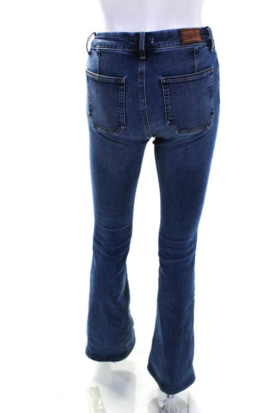 MiH Jeans Womens Bodycon Marrakesh Flare Leg Jeans Blue Size 24
