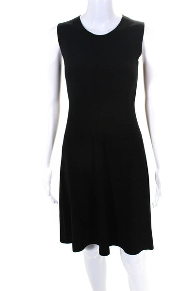 Norma Kamali Womens Sleeveless A Line Dress Black Size Extra Small