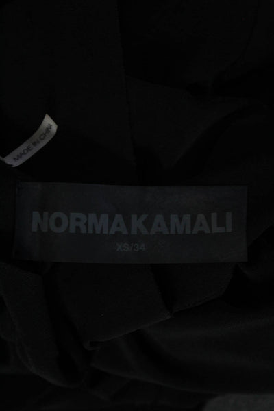 Norma Kamali Womens Sleeveless A Line Dress Black Size Extra Small