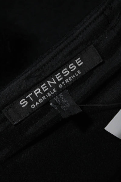 Strenesse Gabriele Strehle Womens Back Zip Knee Length Pencil Skirt Black Size 8
