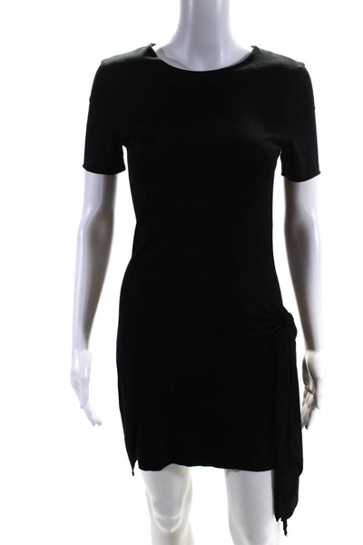 Cushnie Et Ochs Women's Short Sleeve Knee Length Shirt Dress Black Size M