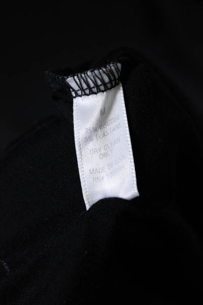 Cushnie Et Ochs Women's Short Sleeve Knee Length Shirt Dress Black Size M