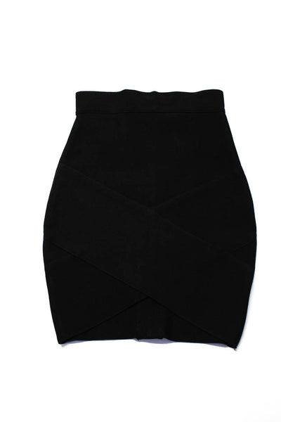 Katie J Girls Stretch Bandage Short Skirt Black Size L