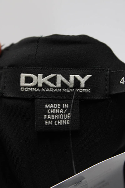 DKNY Womens Crew Neck Sleeveless Fit & Flare Ponte Dress Black Size 4