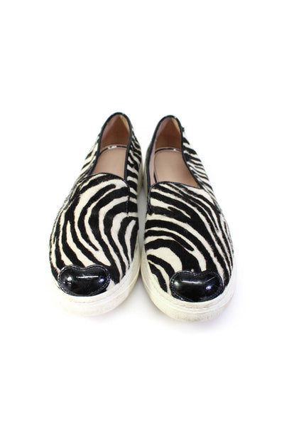 Katie Grand Hogan Women's Round Toe Slip-On Loafers Animal Print Size 6.5