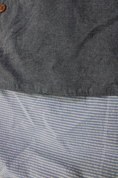 Polo Ralph Lauren J Crew Mens Cotton Stripe Button Shorts Blue Size 38 38w Lot 2