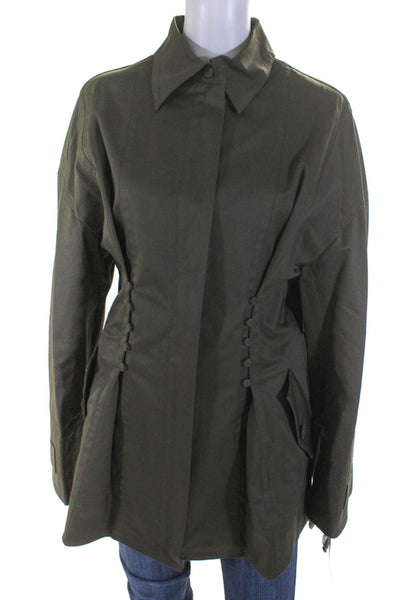 Adeam Womens Workwear Jacket Olive Size 8