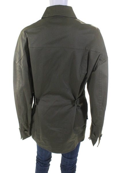 Adeam Womens Workwear Jacket Olive Size 8