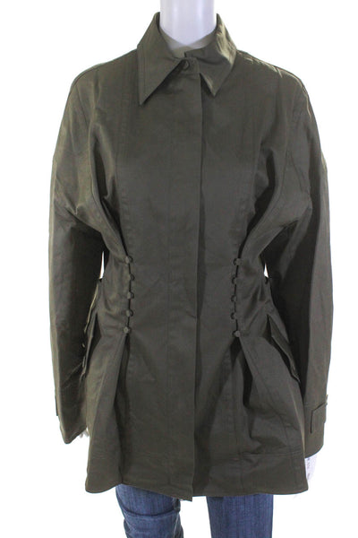 Adeam Womens Workwear Jacket Olive Size 10