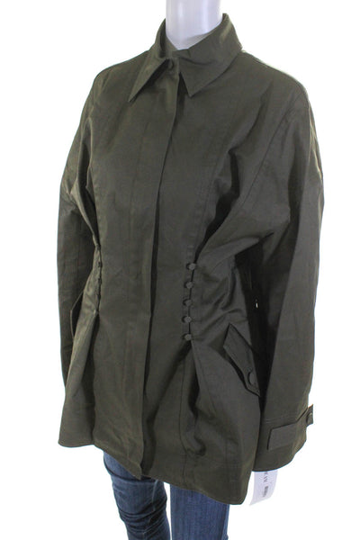 Adeam Womens Workwear Jacket Olive Size 10