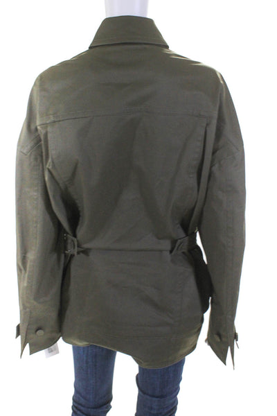Adeam Womens Workwear Jacket Olive Size 10