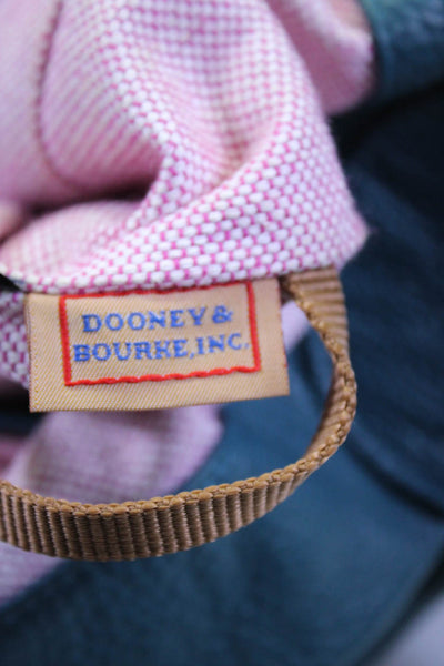 Dooney & Bourke Womens Lobster Clasp Darted Textured Shoulder Handbag Green