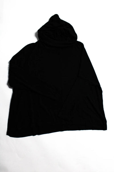 Sundry J Crew Womens Black Long Sleeve Pullover Hoodie Size 1 M Lot 2