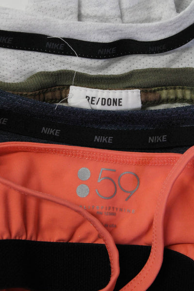Nike Redone Splits59 Womens Camouflage Mesh T-Shirts Green Size XS M L Lot 4