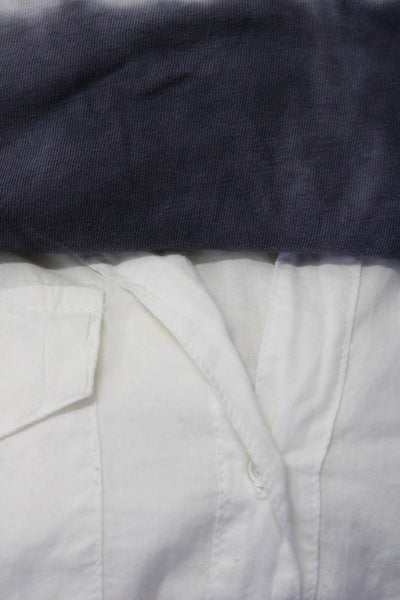Standard James Perse C&C California Womens White Button Down Shirt Size 3 Lot 2