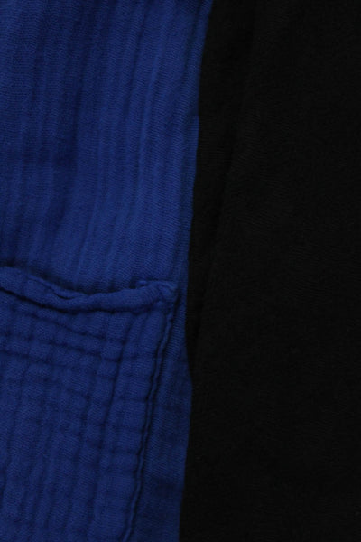 Velvet by Graham & Spencer 3 Dots Womens Blue Button Down Shirt Size L lot 2