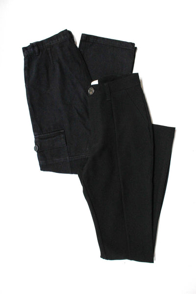 Danielle Bernstein Olivaceous Women's Split Hem Trousers Black Size 2 S, Lot 2