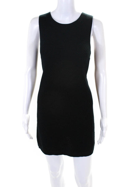 Club Monaco Women's Textured Sleeveless Bodycon Dress Black Size XS