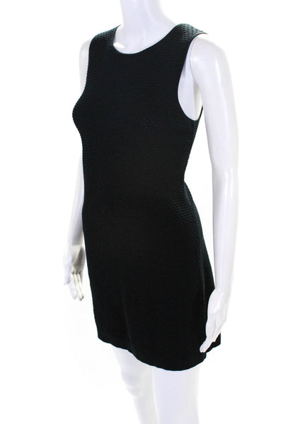 Club Monaco Women's Textured Sleeveless Bodycon Dress Black Size XS