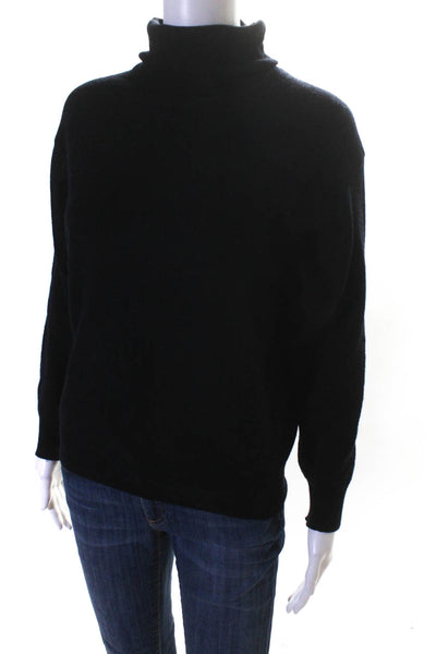 United Colors of Benetton Women's Long Sleeve High Neck Sweater Black Size M