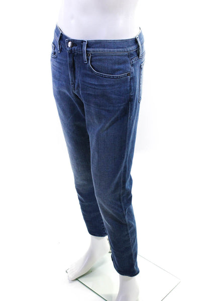 Frame Mens L'Homme Slim Leg Zipper Fly Jeans Pants Light Blue Size 30