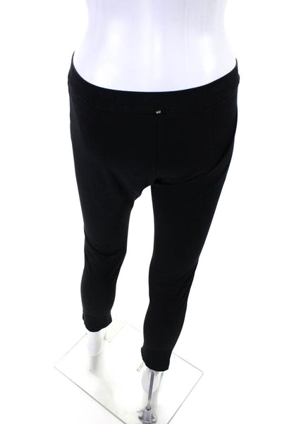Sportmax Womens Zipper Ankle Skinny Leg Pants Black Cotton Size Extra Small