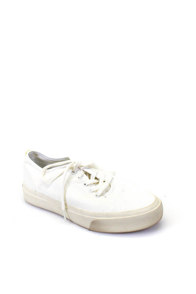 Everlane Women's Canvas Low Top Lace Up Sneakers White Size 8.5