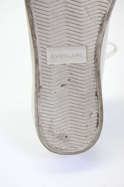 Everlane Women's Canvas Low Top Lace Up Sneakers White Size 8.5