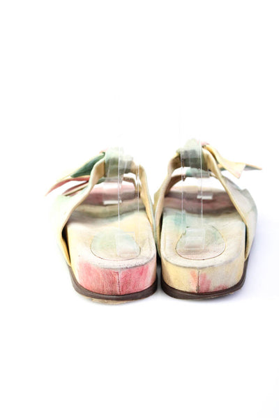 Alexandre Birman Womens Multicolor Double Knot Strap Flat Sandals Shoes Size 8