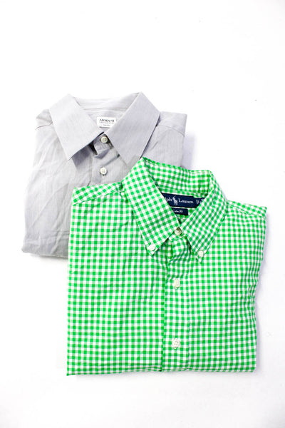 Ralph Lauren Armani Collezioni Mens Dress Shirts Size 16 40-41 16.5 42 Lot 2