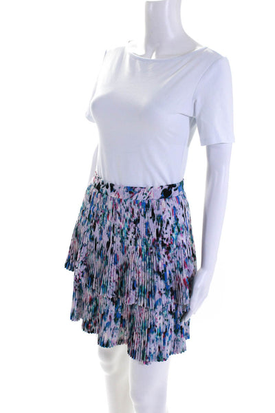 J Crew Women's Printed A Line Ruffle Mini Skirt Multicolor Size 00