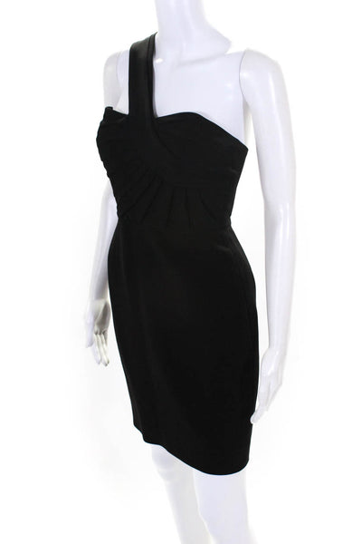 A.L.C. Womens One Shoulder High Waist Sleeveless Dress Black Size 6