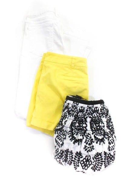 J Crew Joes Zara Woman Womens Shorts Jeans Skirt Yellow Size 4 28 Medium Lot 3