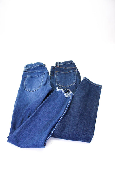 J Brand Womens Alana Skinny Leg Jeans Blue Size 24 Lot 2