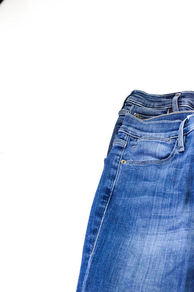 Agolde Frame Womens Skinny Leg Jeans Blue Cotton Size 24 25 Lot 2