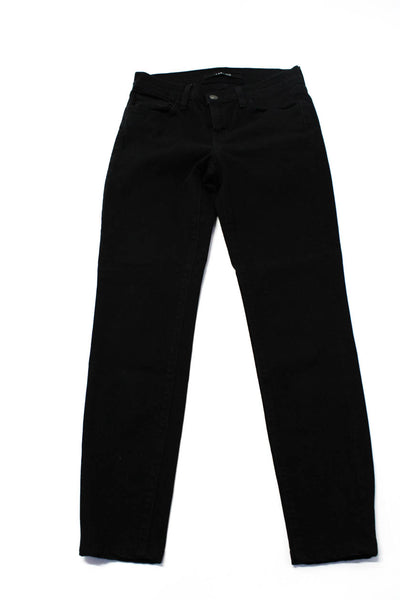 J Brand Womens Bell Bottom Flare Skinny Jeans Black Blue Size 26 28 Lot 2